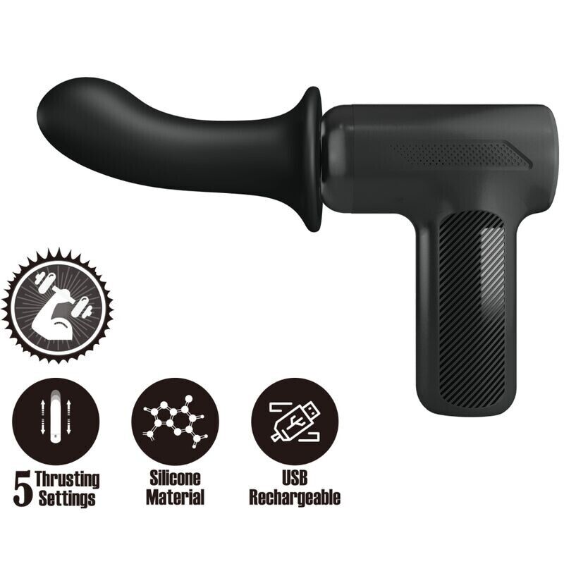 PRETTY LOVE - DJ DOCTOR MASSAGER 5 CONFIGURAÇÕES PRETO