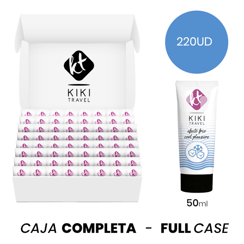 MOQ 220 - KIKÍ TRAVEL LUBRIFICANTE À BASE DE ÁGUA SABOR FRUTAS TROPICAIS - 50 ML