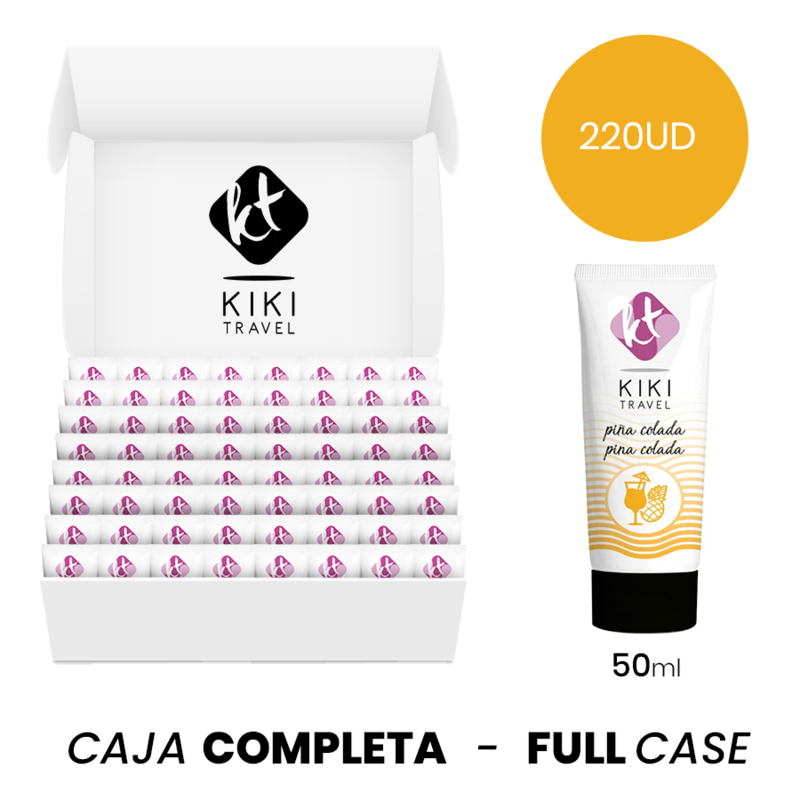 MOQ 220 - KIKÍ TRAVEL LUBRIFICANTE À BASE DE ÁGUA SABOR FRUTAS TROPICAIS - 50 ML
