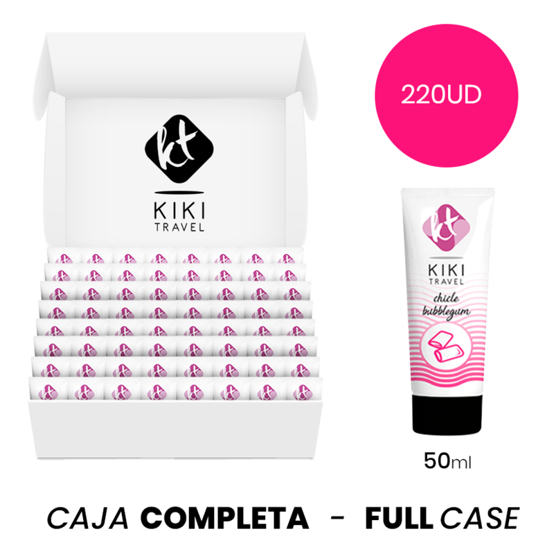 MOQ 220 - KIKÍ TRAVEL LUBRIFICANTE À BASE DE ÁGUA SABOR FRUTAS TROPICAIS - 50 ML