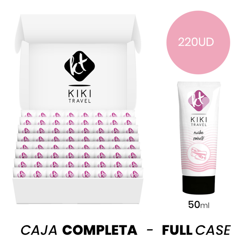 MOQ 220 - KIKÍ TRAVEL LUBRIFICANTE À BASE DE ÁGUA SABOR FRUTAS TROPICAIS - 50 ML