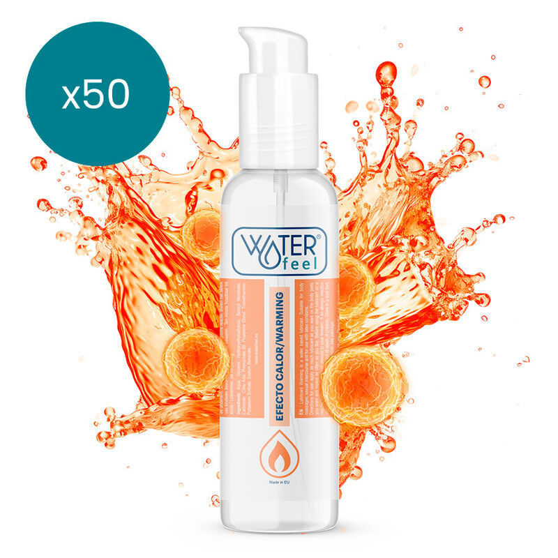 WATERFEEL - LUBRIFICANTE EFEITO DE CALOR 150 ML PACK 50 UNIDADES