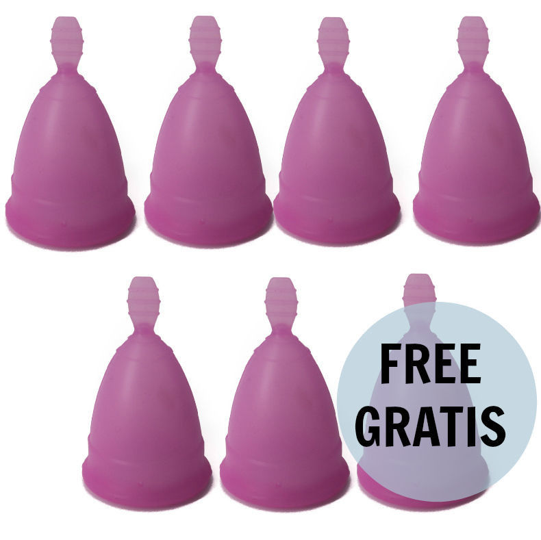 NINA KIKÍ - COPO MENSTRUAL ROXO TAMANHO S 6 + 1 GRTIS