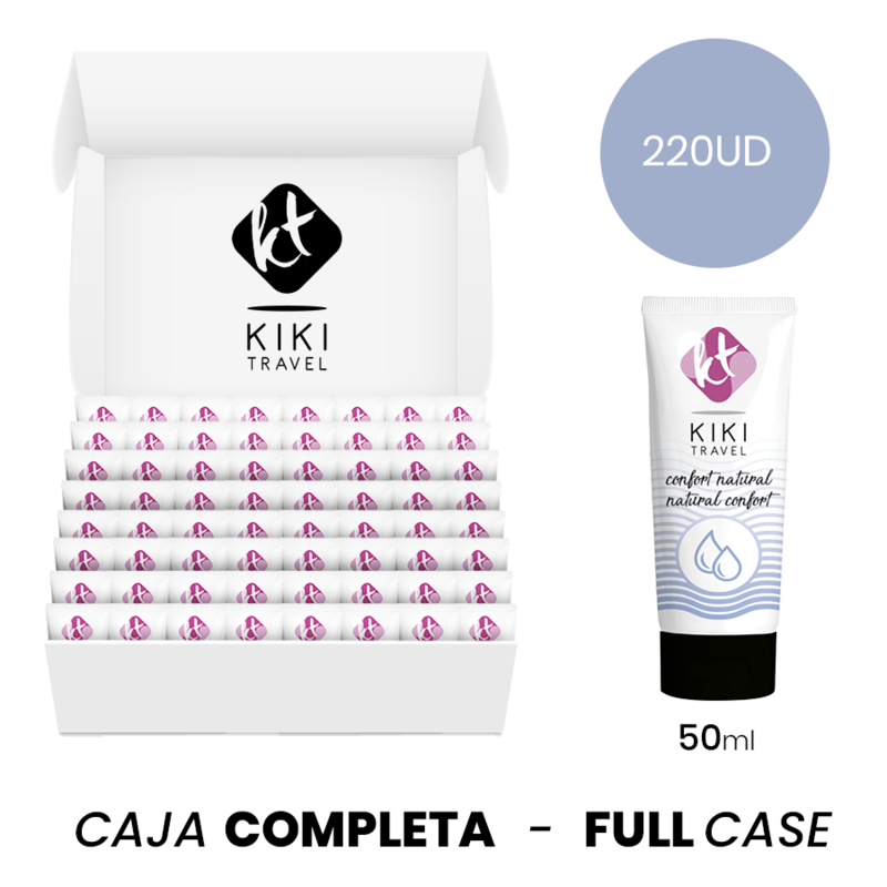 MOQ 220 - KIKÍ TRAVEL LUBRIFICANTE À BASE DE ÁGUA SABOR FRUTAS TROPICAIS - 50 ML