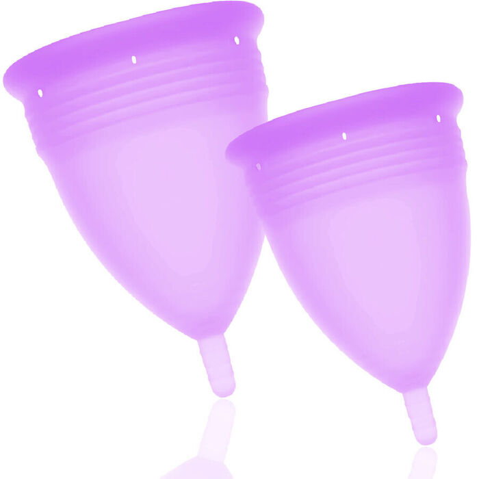 STERCUP - PACOTE DE COPO MENSTRUAL DE SILICONE FDA TAMANHO S + L LILAC