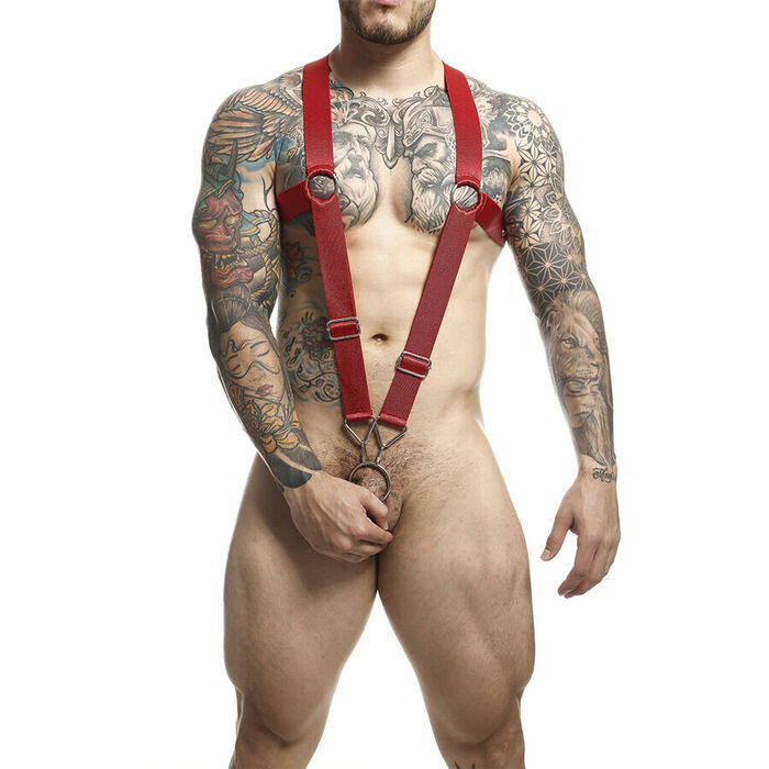 MOB - DNGEON CROSS BACK HARNESS VERMELHO TAMANHO ÚNICO