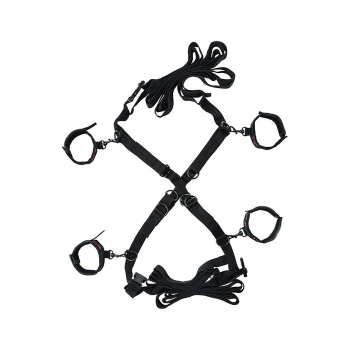 CALEXOTICS - SCANDAL CONJUNTO DE BRAÇADEIRAS DE CAMA CRUZADA