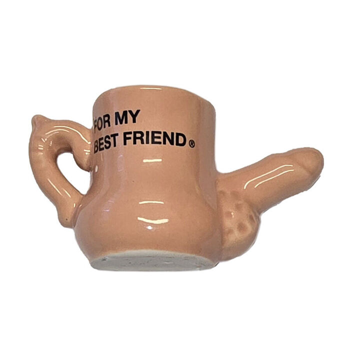 DIABLO PICANTE – CANECA MAGNET DE CERÂMICA COM PÊNIS ELEVADO “PARA MEU MELHOR AMIGO”