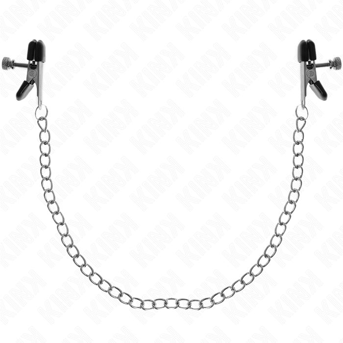 KINK - PINÇAS DE CORRENTE PLANA PRATA 34 CM
