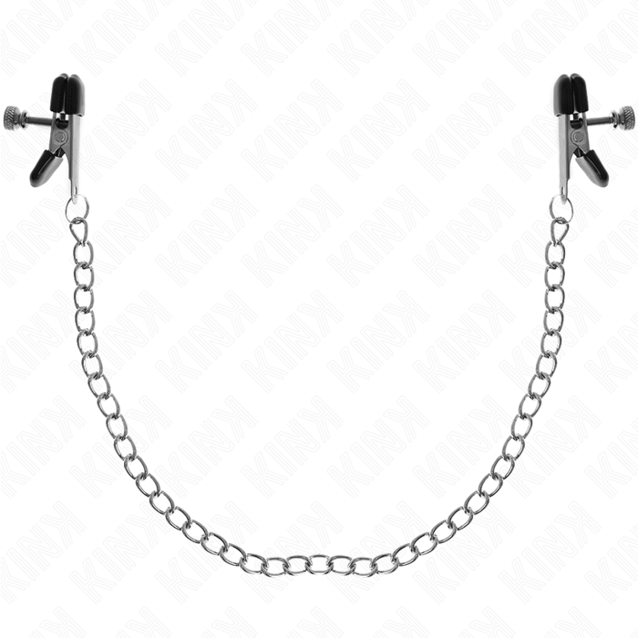 KINK - PINÇAS DE CORRENTE PLANA PRATA 34 CM