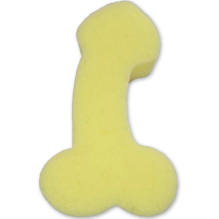 DIABLO PICANTE - ESPONJA AMARELA EM FORMATO DE PÊNIS