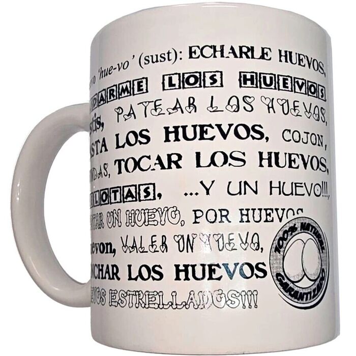 DIABLO PICANTE - CANECA BRANCA COM BOLAS SINÔNIMOS 370 ML