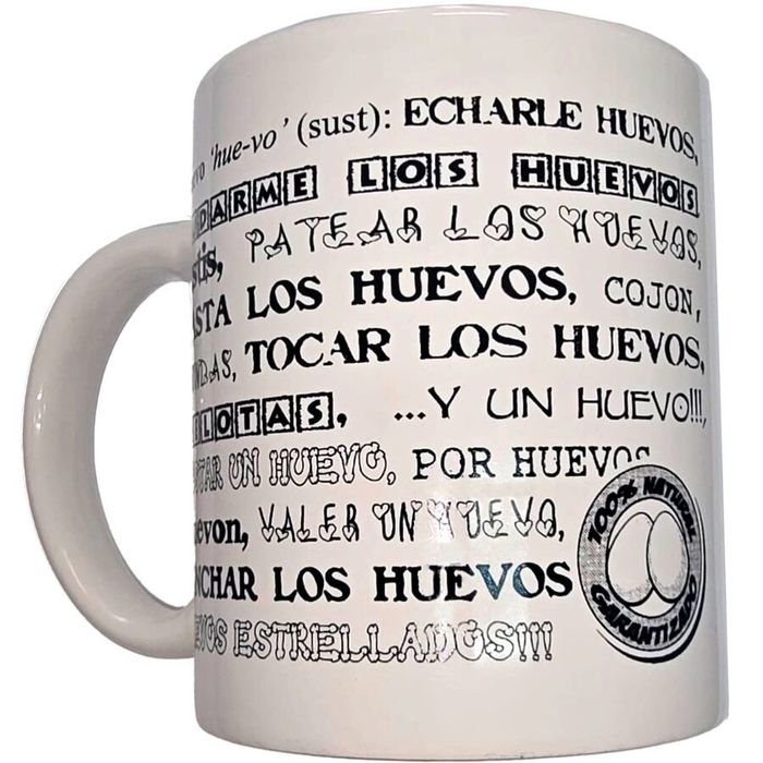 DIABLO PICANTE - CANECA BRANCA COM BOLAS SINÔNIMOS 370 ML