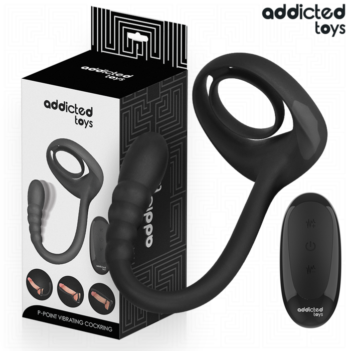 ADDICTED TOYS - ANEL PÊNICO VIBRANTE COM CONTROLE REMOTO