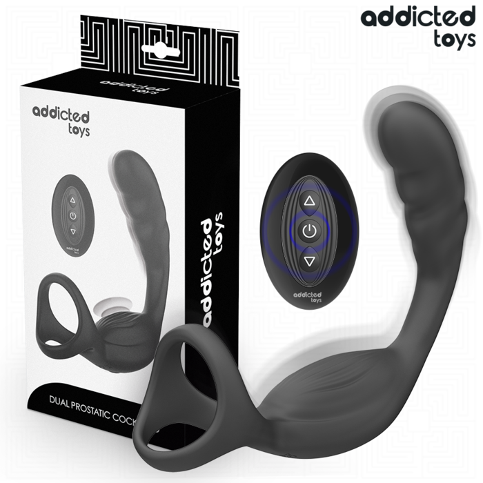 ADDICTED TOYS - ANEL PENIANO DUPLO PARA PRÓSTATA COM CONTROLE REMOTO