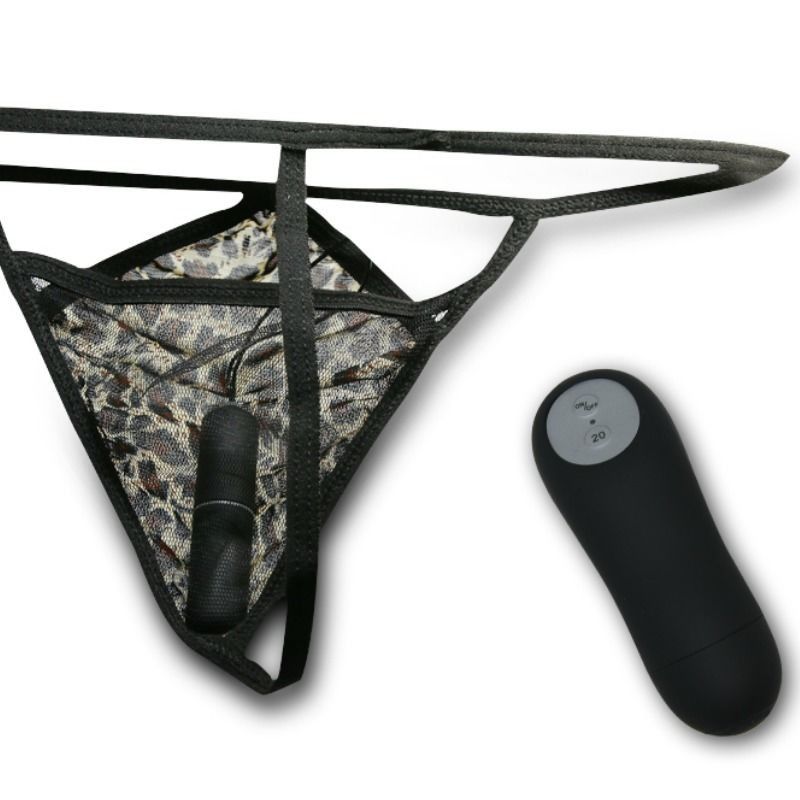 BAILE - CALCINHA FIO DENTAL COM VIBRADOR BALA E CONTROLE REMOTO PRETA