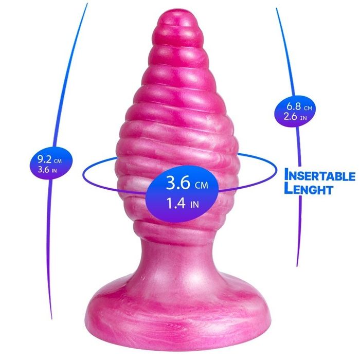 SILEXD - CHERRY PLUG ANAL FANTASY DE SILICONE LÍQUIDO TERMOREATIVO ROSA 9,2 CM