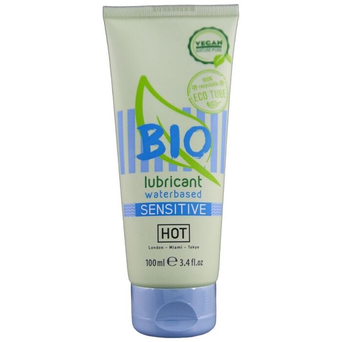 HOT - BIO LUBRIFICANTE À BASE ÁGUA SENSITIV 100 ML