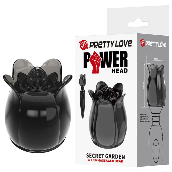 PRETTY LOVE - SECRET GARDEN CABEÇA DE MASSAGEM PRETA