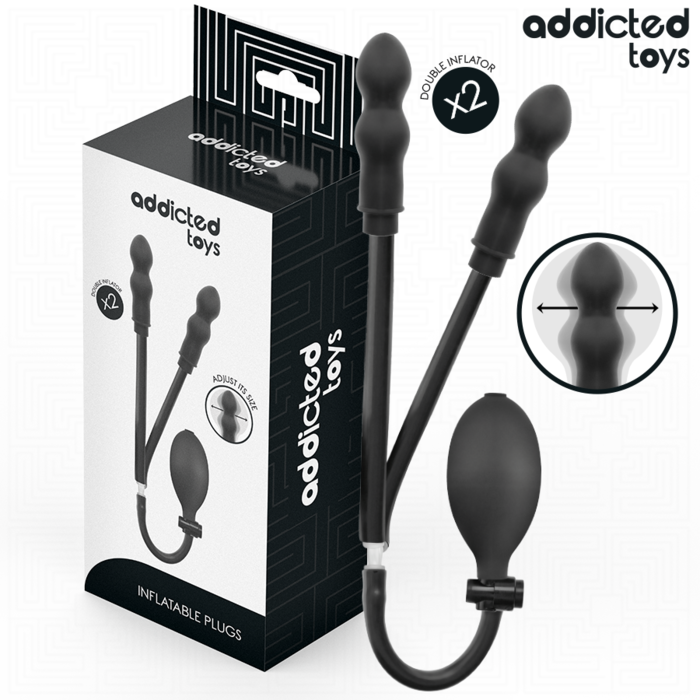 ADDICTED TOYS - PLUG ANAL DOBLE INFLABLE MODELO 3