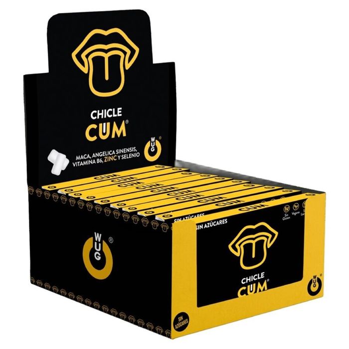 WUG SEX SENSE - AUMENTADOR DE ESPERMA E INTENSIVO DE SABOR DE BANANA PARA O SÊMEN | EXPOSITOR 12 X 8 UNIDADES