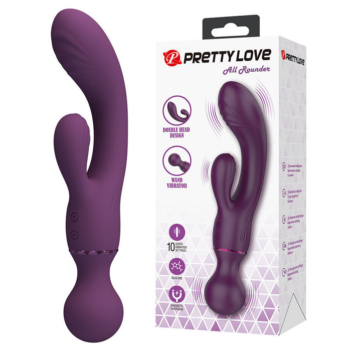 PRETTY LOVE - VIBRADOR ROXO PARA PONTO G, VERSÁTIL E COMPLETO