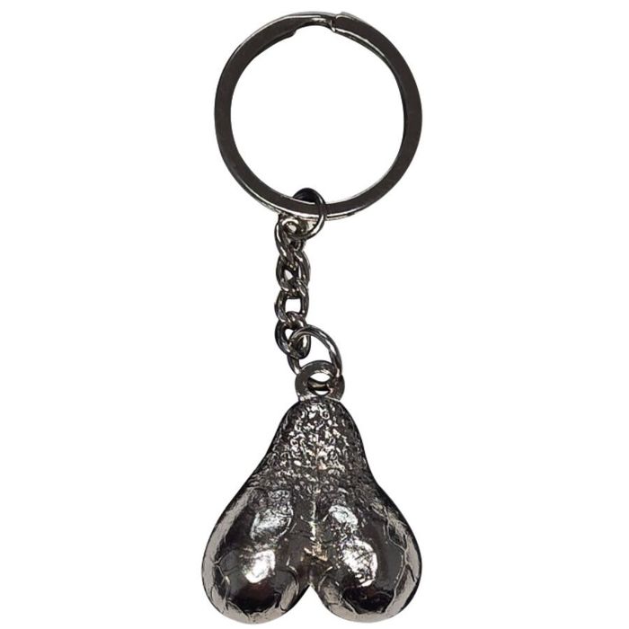 DIABLO PICANTE - CHAVEIRO DE METAL COM OVOS DE PRATA