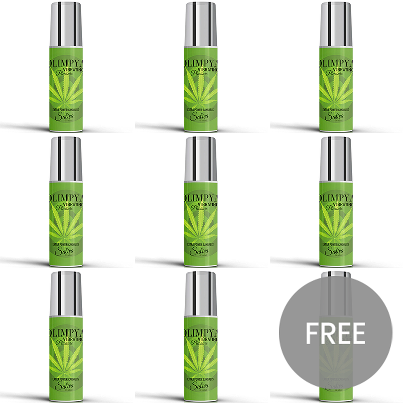 OLIMPYA - PRAZER VIBRANTE EXTRA SATIVA CANNABIS 8 + 1 GRÁTIS
