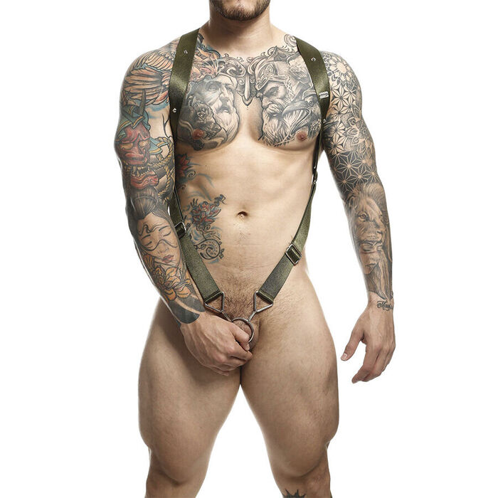 MOB - DNGEON CROSS BACK HARNESS VERDE TAMANHO ÚNICO
