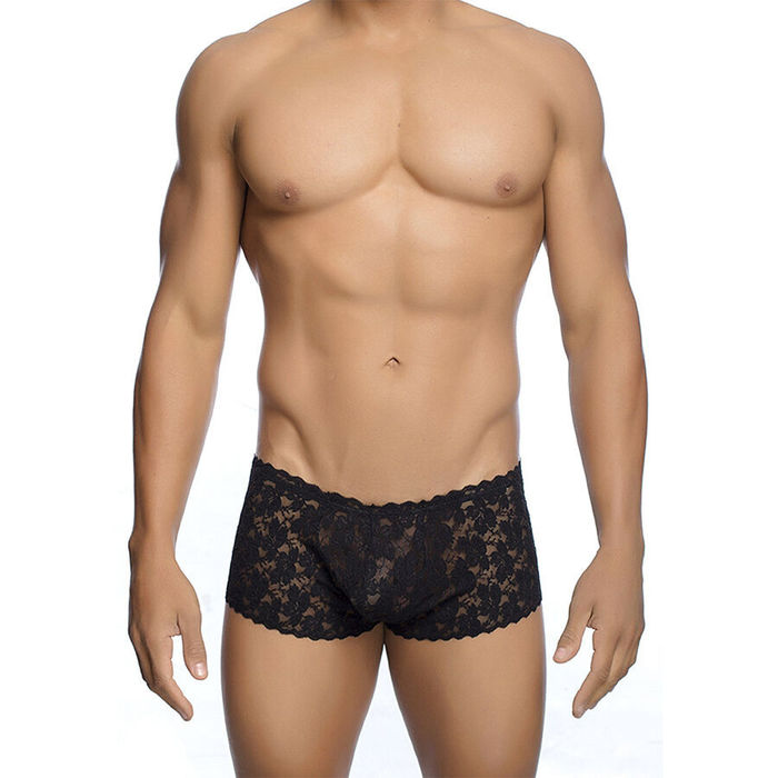 MOB - BOXER DE RENDA PRETA TAMANHO L/XL