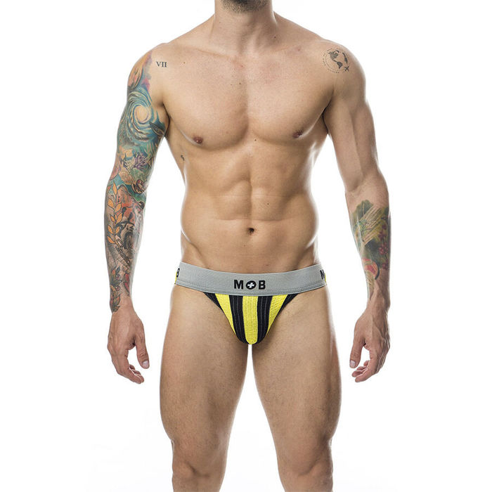 MOB - CALÇA CLASSIC JOCK STRIPE AMARELA TAMANHO G