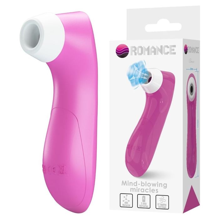 ROMANCE - DISPOSITIVO DE SUCÇÃO CLITORIAL COM TECNOLOGIA DE PULSAÇÃO ROSA