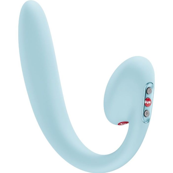 FUN FACTORY - CRESCENDO VIBRADOR DE DUPLA PULSAÇÃO DE AR INSERÍVEL AZUL GELO