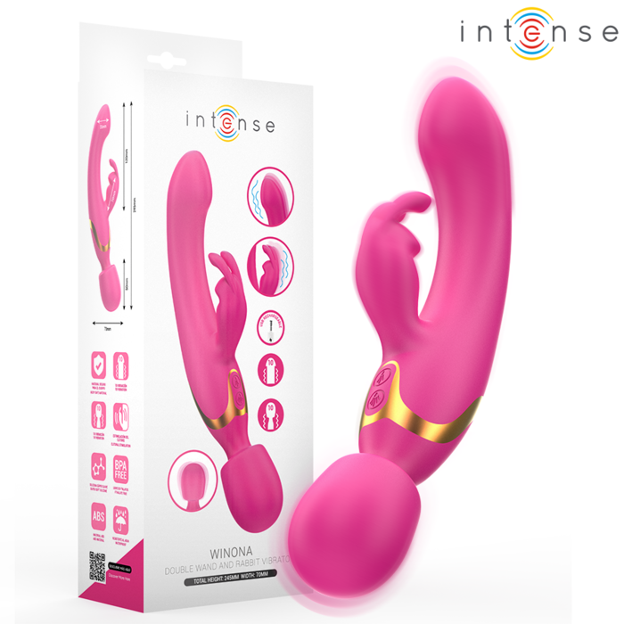 INTENSE - WINONA DUPLO VIBRADOR COELHO E VARINHA
