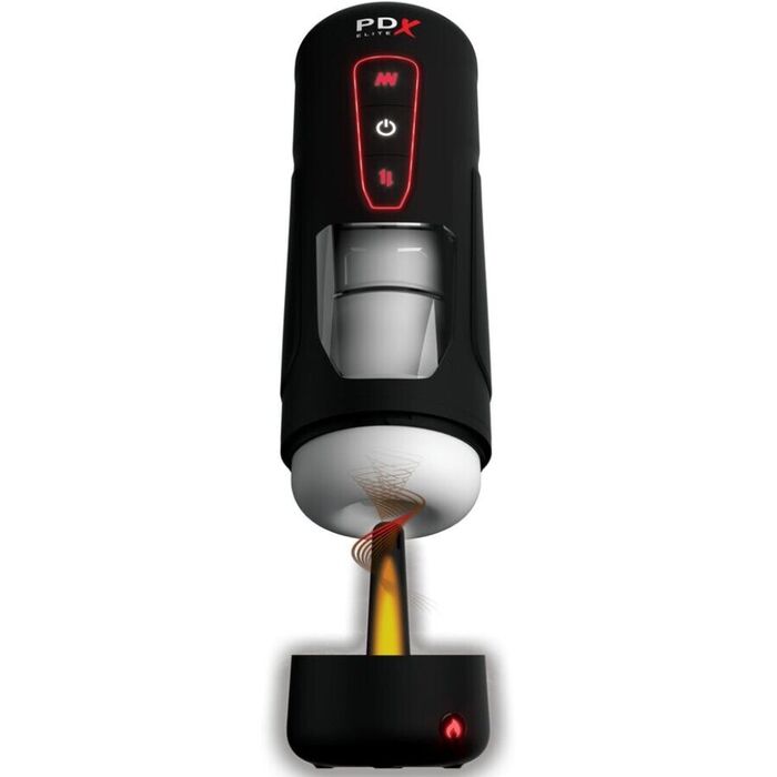 PDX ELITE - MASTURBADOR AUTOMÁTICO MILK ME HOTTER COM VIBRAÇÃO DE EFEITO DE CALOR E IMPULSÃO