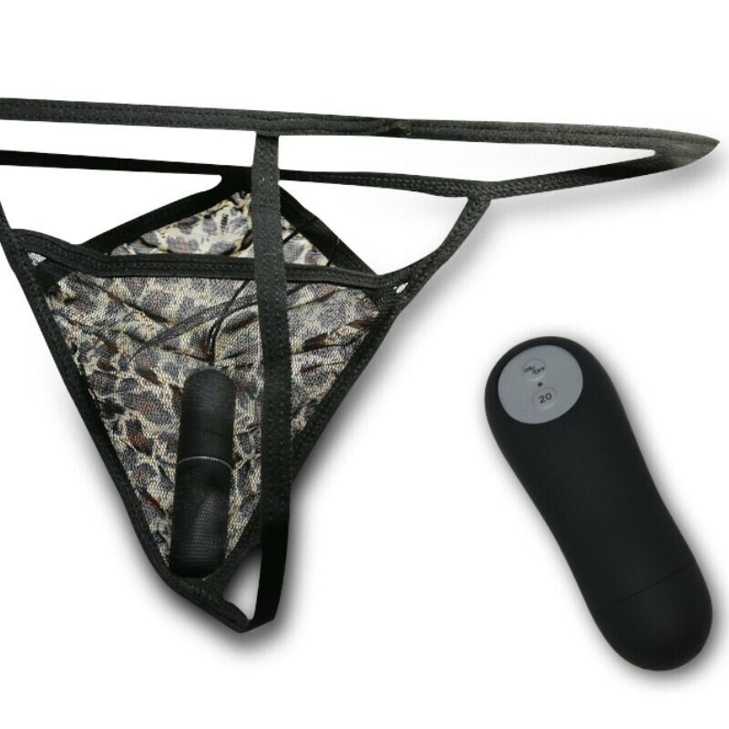 BAILE - CALCINHA FIO DENTAL COM VIBRADOR BALA E CONTROLE REMOTO PRETA