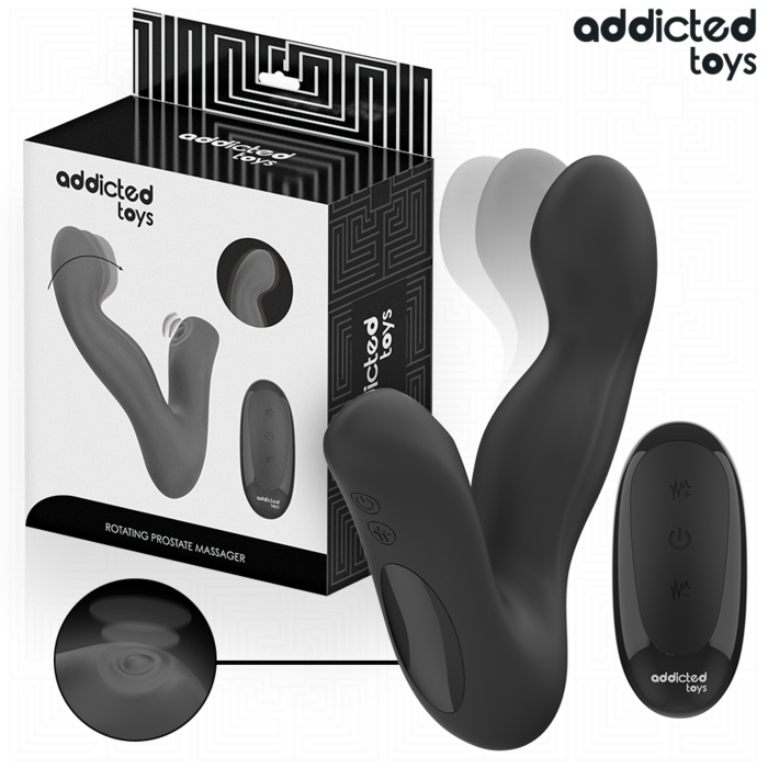 ADDICTED TOYS - MASSAGEADOR DE PRÓSTATA OSCILANTE COM MODO DE PULSAÇÃO E CONTROLE REMOTO