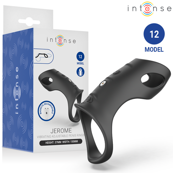 INTENSE - JEROME ANEL PENIANO VIBRATÓRIO AJUSTÁVEL MODELO 12