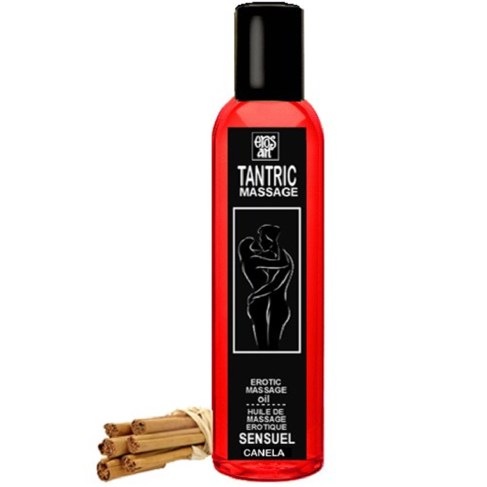 EROS-ART - ÓLEO DE MASSAGEM TÂNTRICA NATURAL E CANELA AFRODISÍACO 100 ML