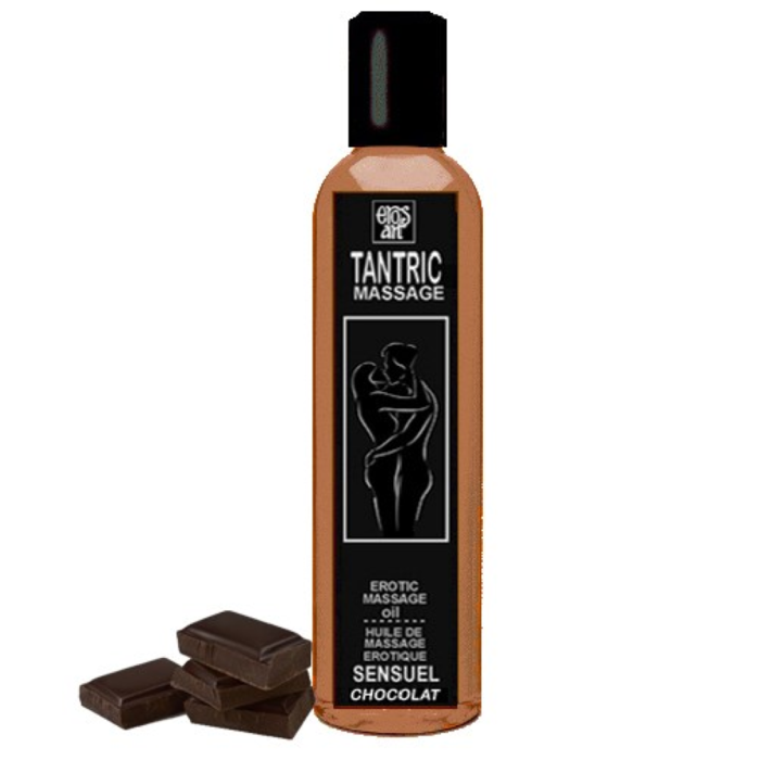 EROS-ART - ÓLEO DE MASSAGEM TÂNTRICA NATURAL E AFRODISÍACO DE CHOCOLATE 100 ML