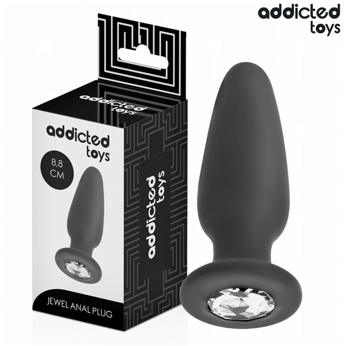 ADDICTED TOYS - PLUG ANAL COM JOIA TAMANHO S 8,8 CM