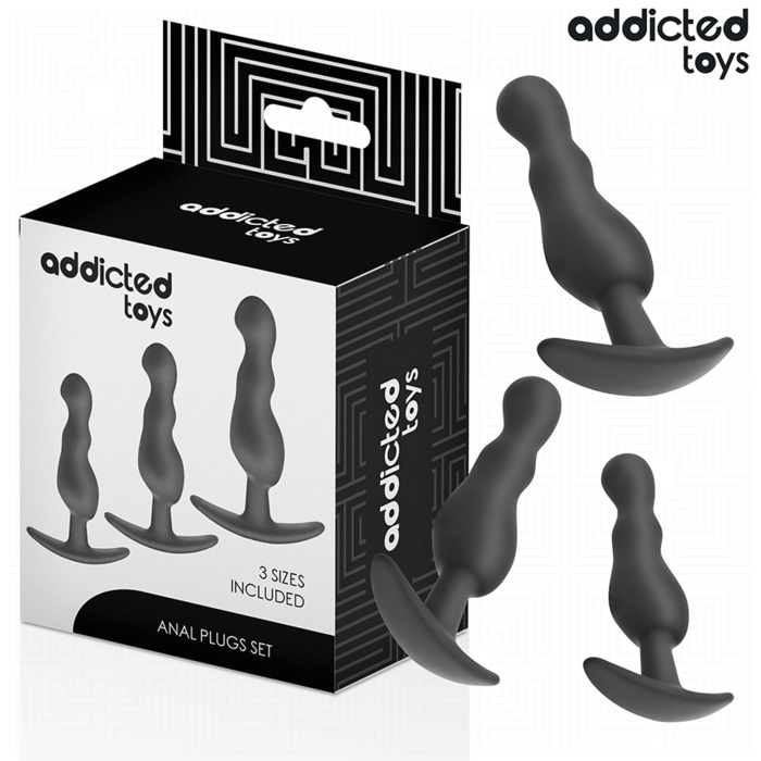 ADDICTED TOYS - CONJUNTO DE 3 PLUG ANAL MODELO 1