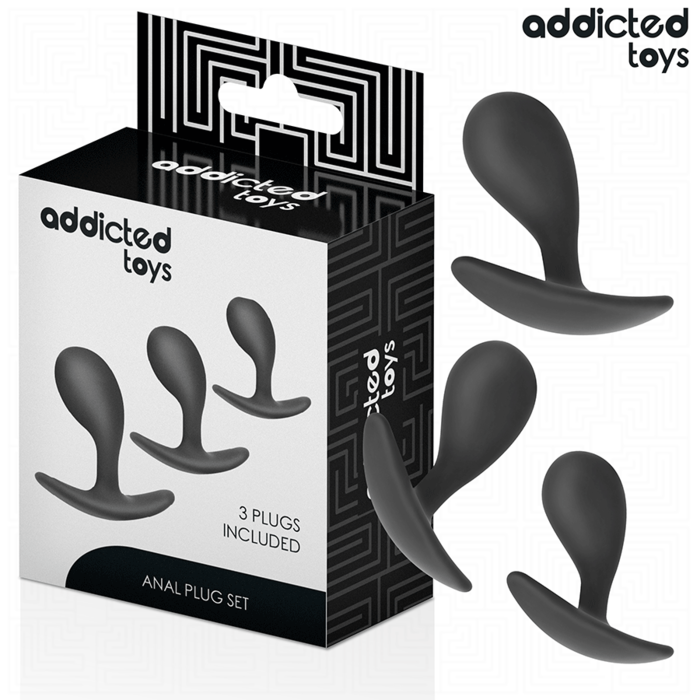ADDICTED TOYS - CONJUNTO DE 3 PLUG ANAL MODELO 3