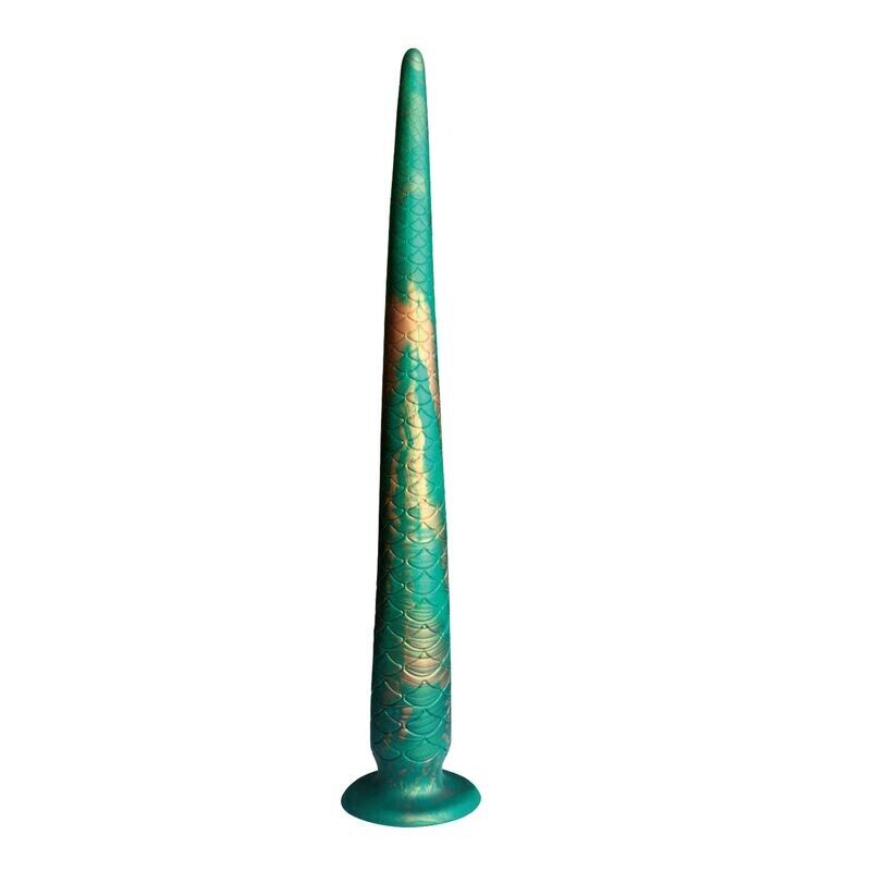 POWER MONSTERS - WILDWYRM TAIL BICOLOR FANTASY SILICONE DILDO 47 CM Ø 4 CM