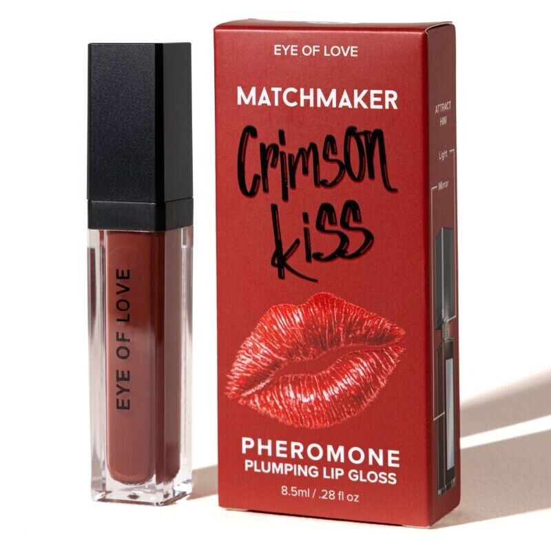 EYE OF LOVE - MATCHMAKER CRIMSON KISS BRILHO LABIAL VERMELHO COM EFEITO VOLUMIZADOR E FEROMÔNIOS 8,5 ML