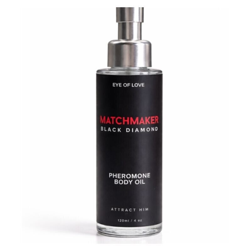 EYE OF LOVE - ÓLEO CORPORAL COM FEROMÔNIOS DE DIAMANTE NEGRO MATCHMAKER 120 ML