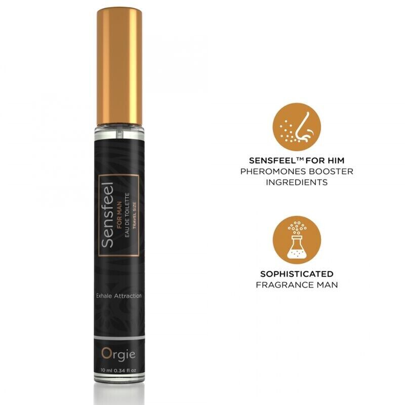 ORGIE - SENSFEEL FOR MAN EAU DE TOILETTE COM FERÔMONO - TAMANHO VIAGEM 10 ML