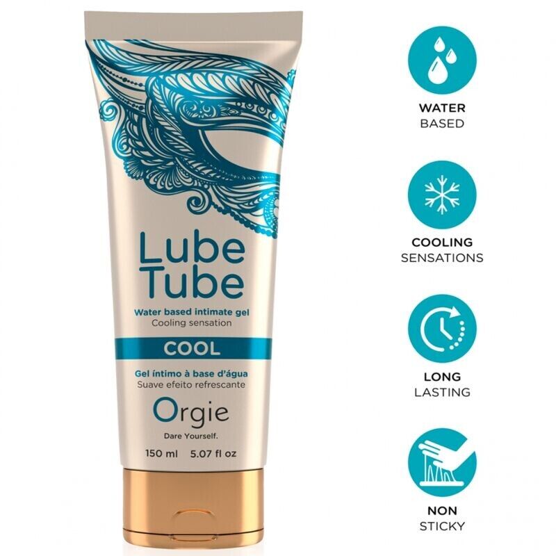 ORGIE - LUBRIFICANTE TUBO COOL GEL ÍNTIMO REFRESCANTE À BASE DE ÁGUA 150 ML