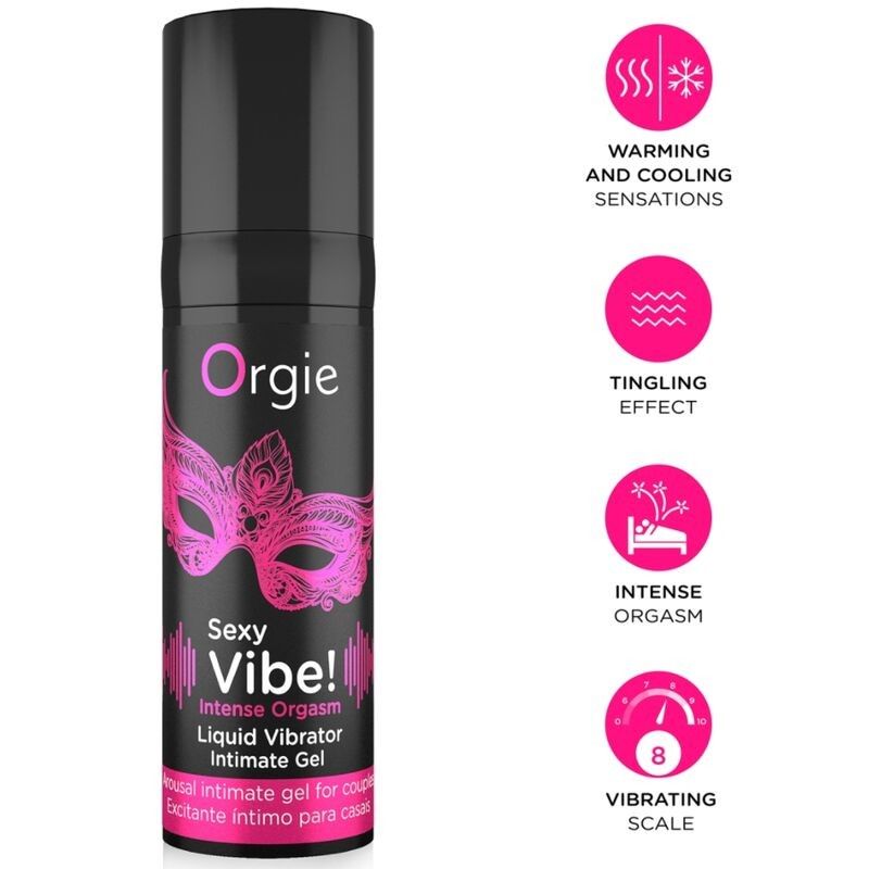 ORGIE - VIBRAÇÃO SEXY! ORGASMO INTENSO, MÚLTIPLAS SENSAÇÕES, GEL ÍNTIMO 15 ML
