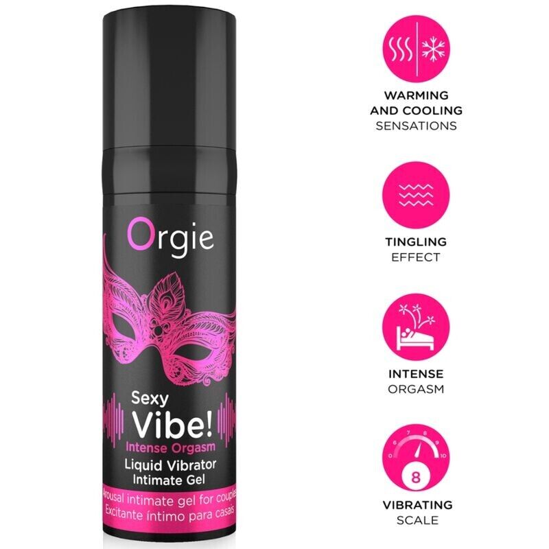 ORGIE - VIBRAÇÃO SEXY! ORGASMO INTENSO, MÚLTIPLAS SENSAÇÕES, GEL ÍNTIMO 15 ML